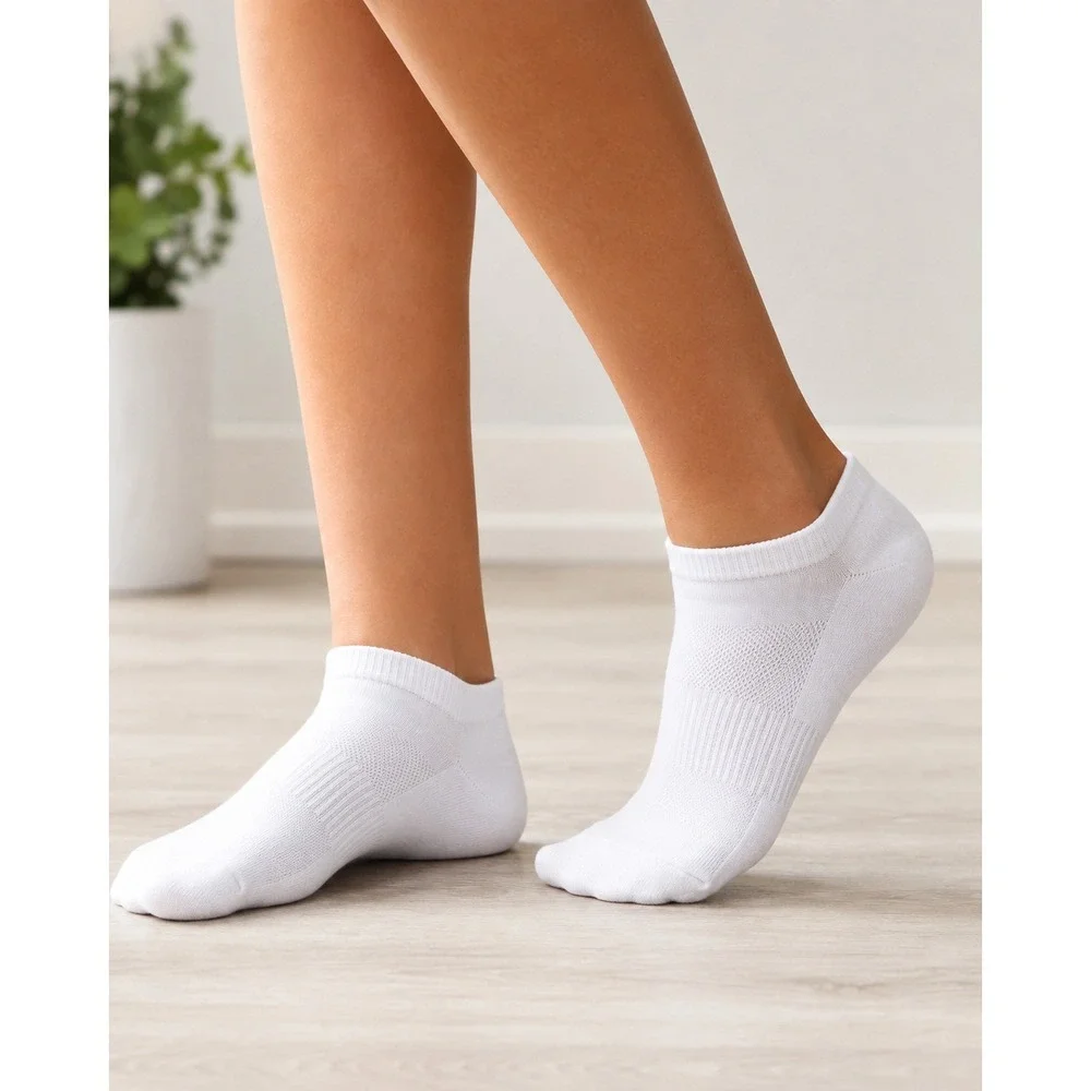 Reflex Tech Womens Low Cut Athletic Socks 6 Pairs Cushioned Moisture Wicking